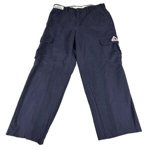 Bulwark FR Cargo Pants Mens 34 Blue Midweight Protective Wester UltraSoft